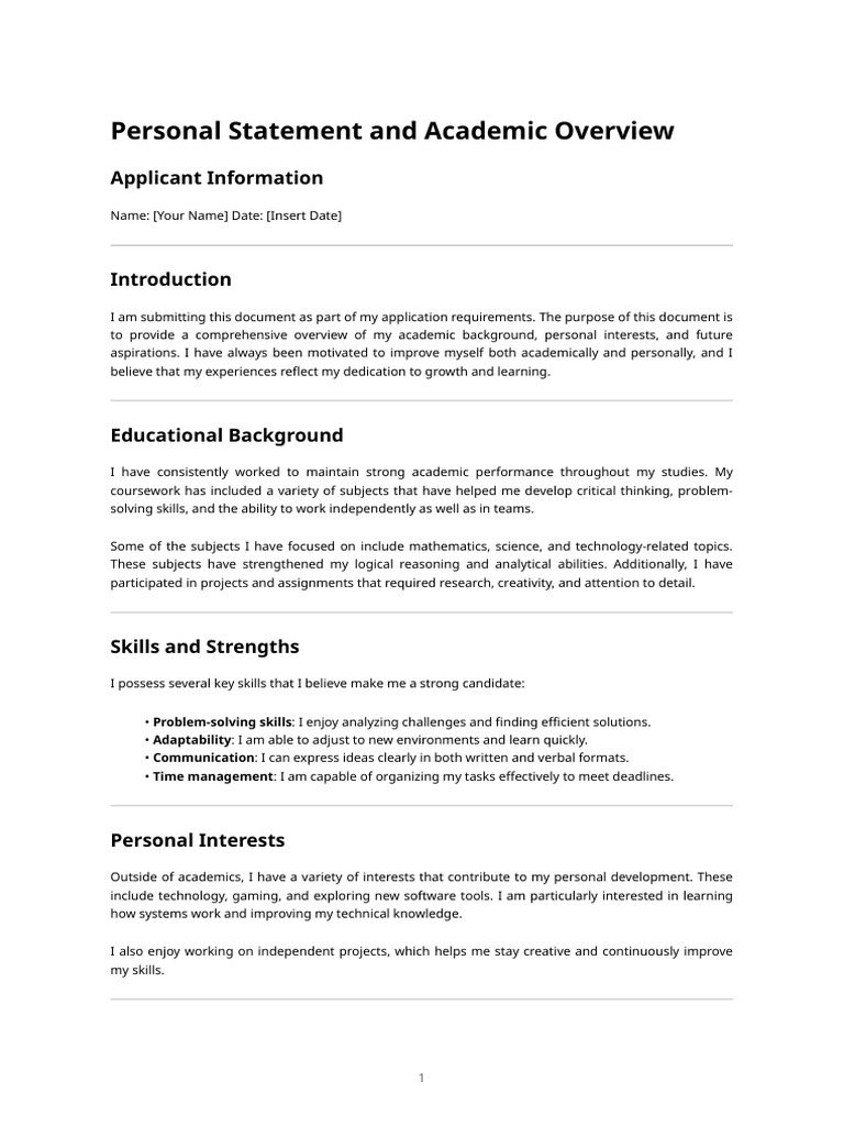 Sample Qualifying Document | PDF | Skill | Learning