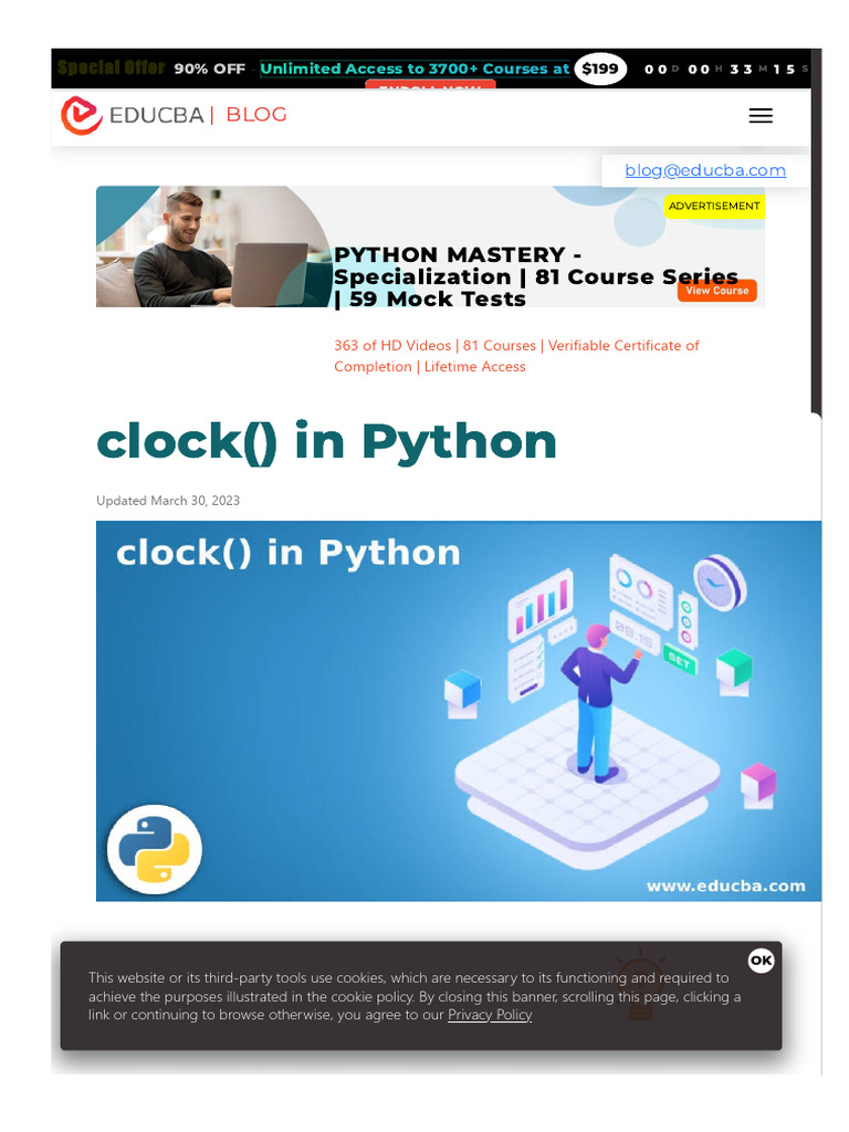 WWW Educba Com Clock in Python... | PDF | Central Processing Unit ...