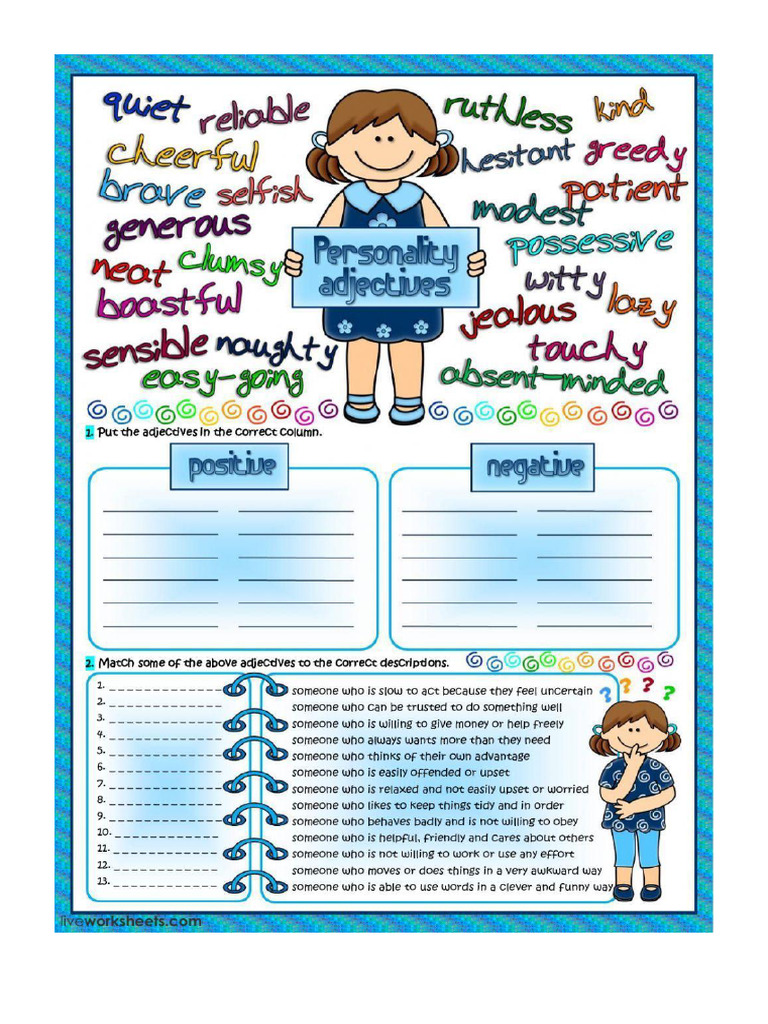 Personality Adjectives | PDF