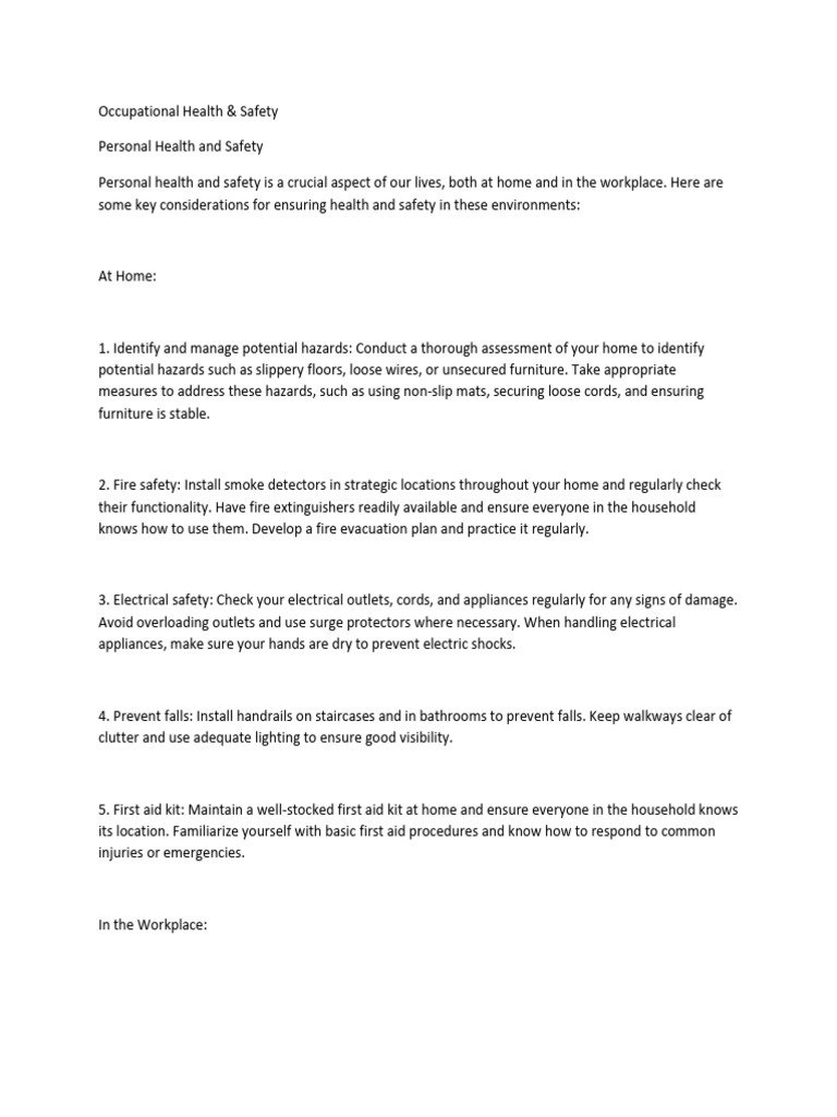 Occupational Health Notes | PDF | Hepatitis B | Dermatitis