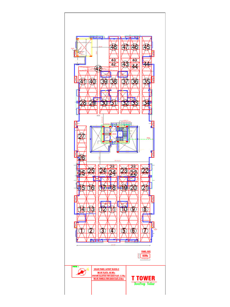 Solar Panel Layout Block-C | PDF | Architectural Elements