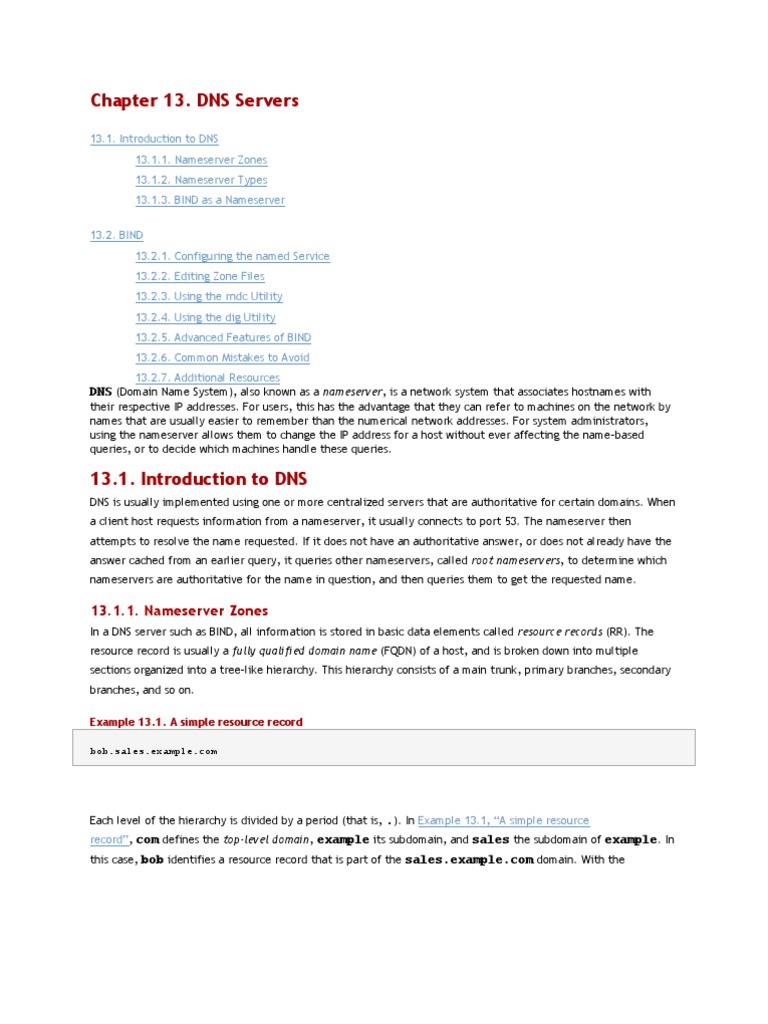 Configuring DNS with BIND on Red Hat | PDF | Application Layer ...