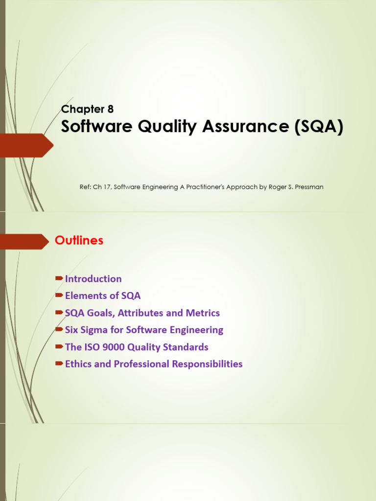 8-Software Quality Assurance | PDF | Six Sigma | Software Quality