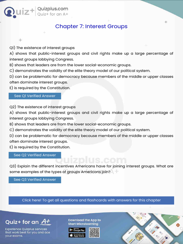 The Existence of Interest Groups | PDF | Democracy | Political Ideologies