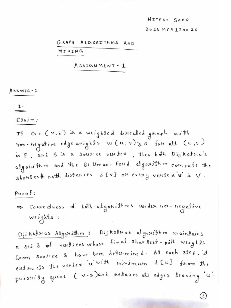 2024MCS120026 - Assignment 1 | PDF