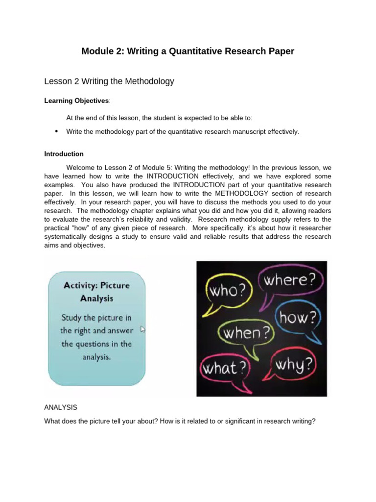 Module For Quantitative Research | PDF | Methodology | Statistics
