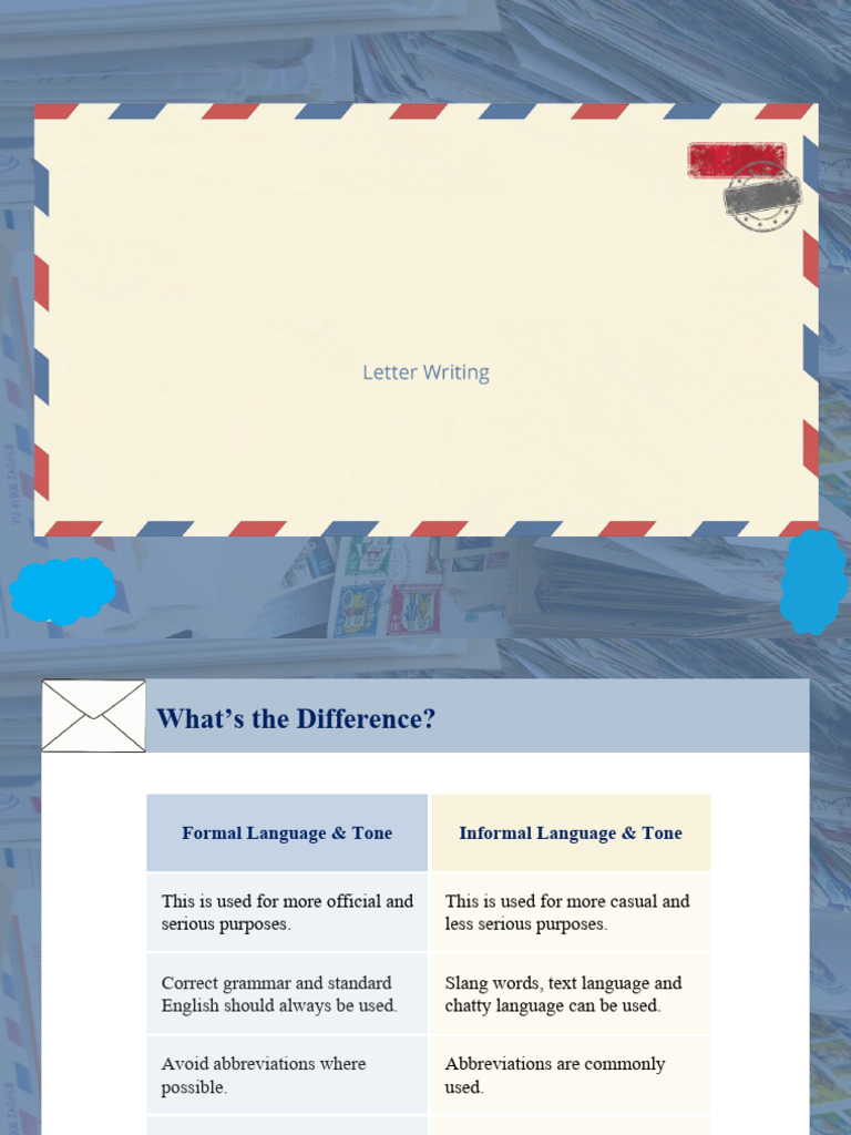 How To Write A Letter-Powerpoint - GC | PDF