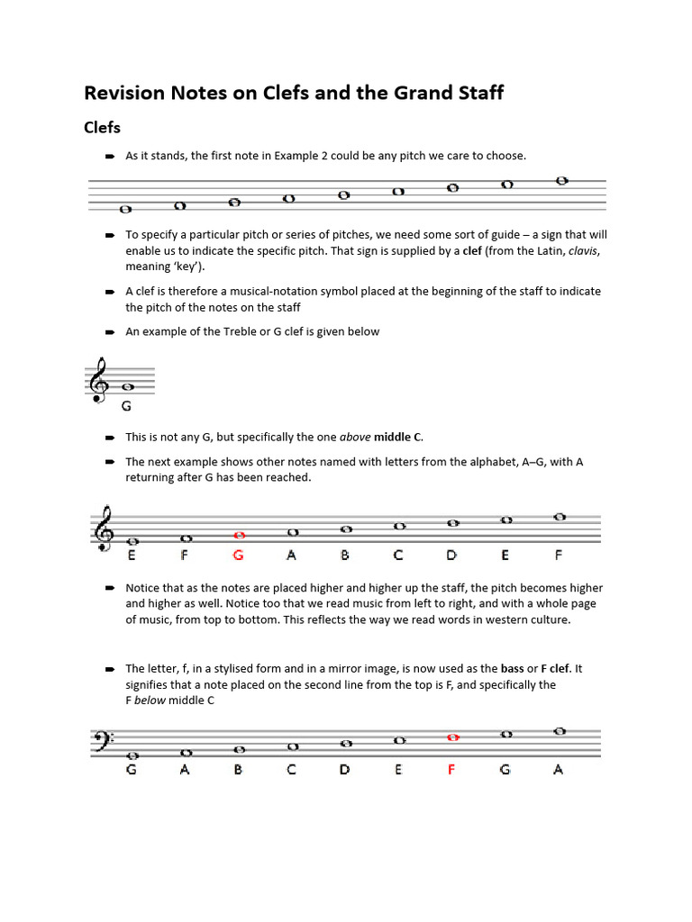 02clefs and The Grand Staff | PDF