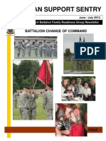 Spartan Support Sentry: Battalion Change of Command