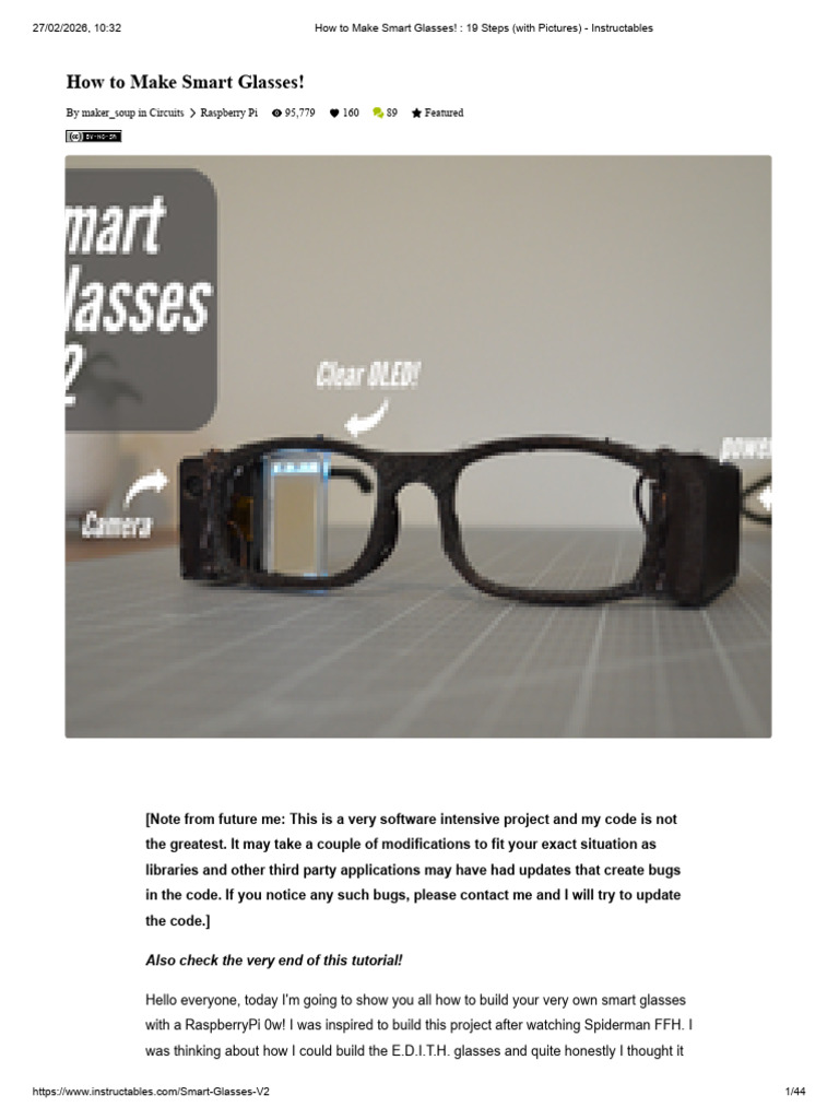 Smart Glasses | PDF
