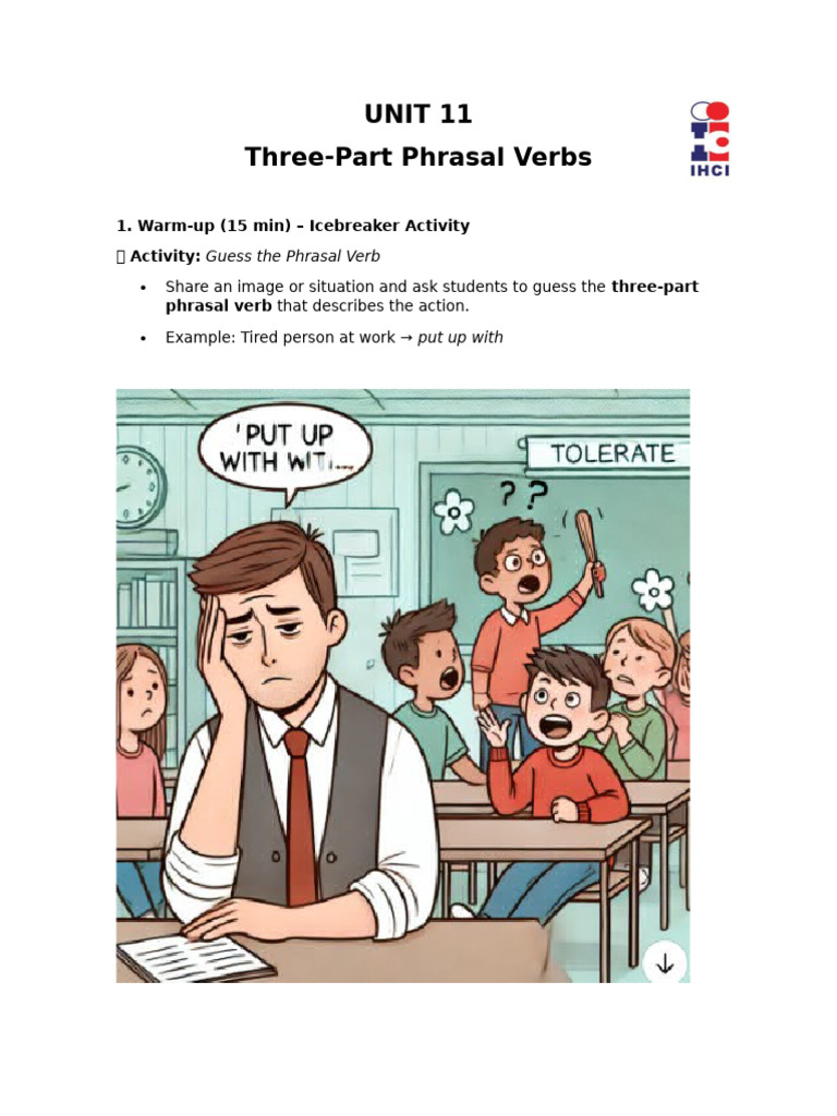 Unit 11 Three Part Phrasal Verbs | PDF | Verb | Linguistics