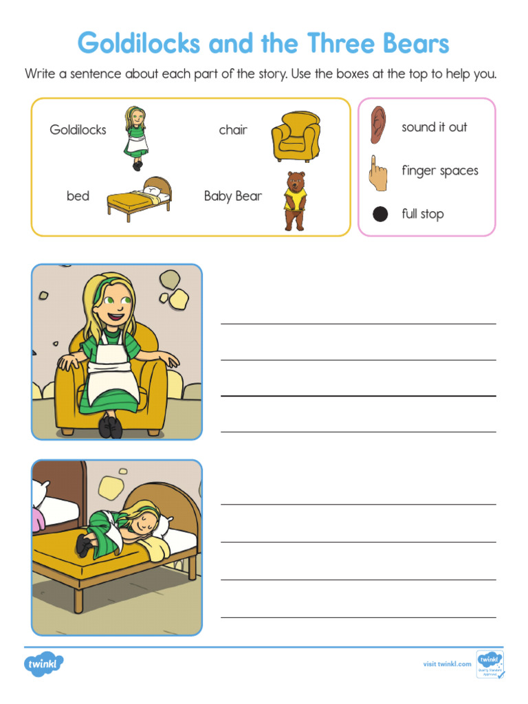Color Goldilocks and The Three Bears | PDF