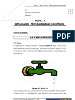 Modul - 4 Mata Kuliah: Teknologi Bahan Konstruksi: Pokok Bahasan