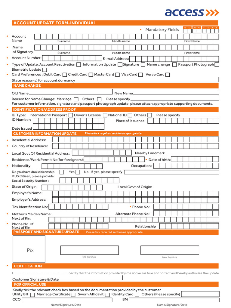 BVN Form | PDF | Identity Document | Authentication