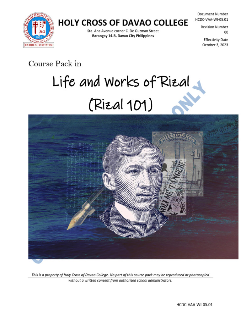 Module 4-Rizal 101 - Course Pack-1 | PDF | Manila