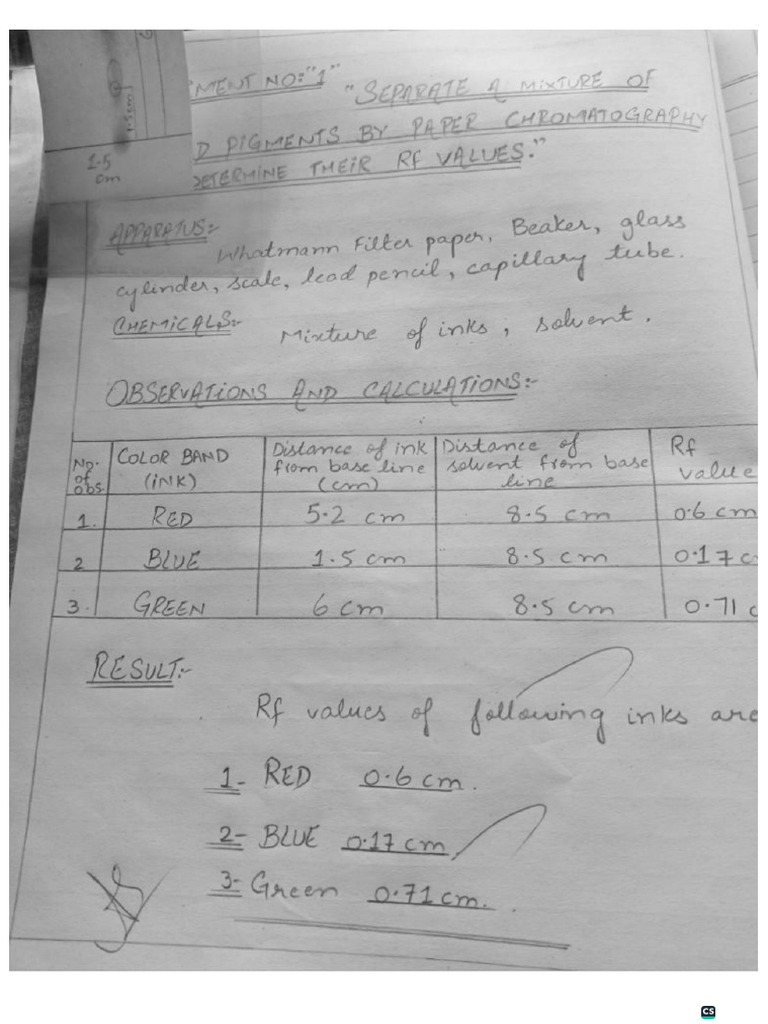 Applied Chem. 5th Practical Notebook | PDF