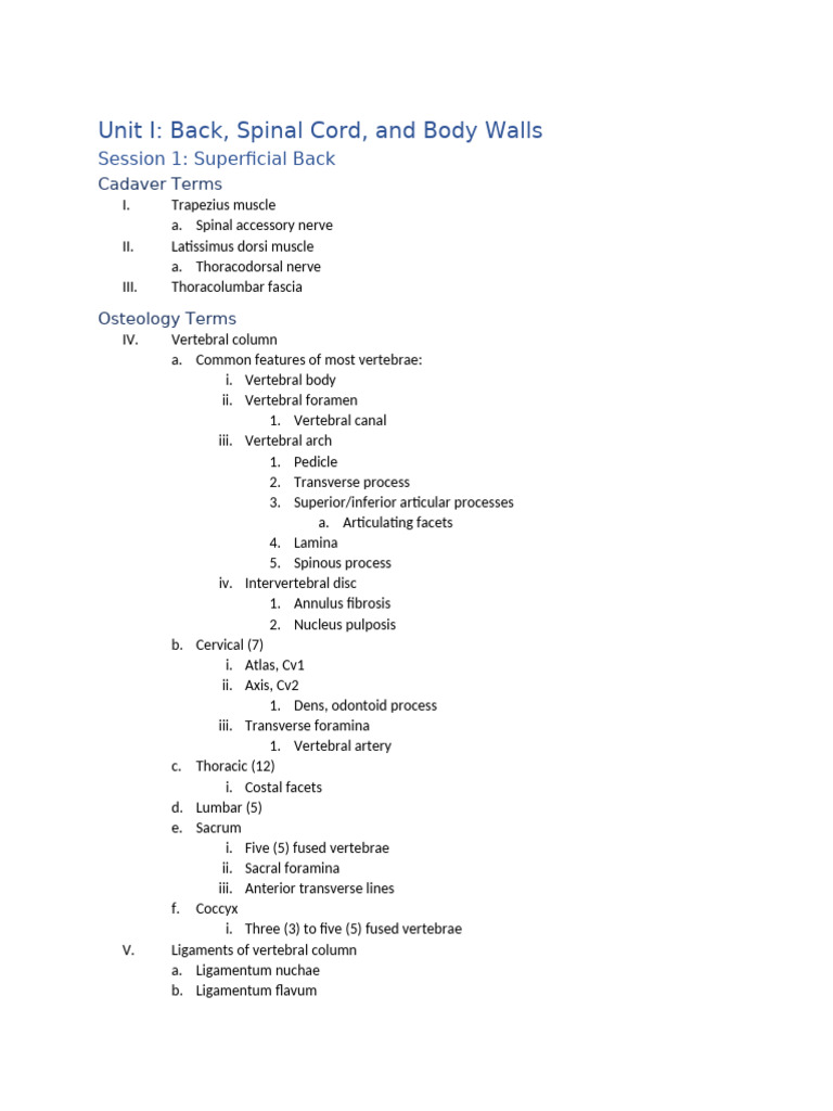 Unit I Session 1 | PDF