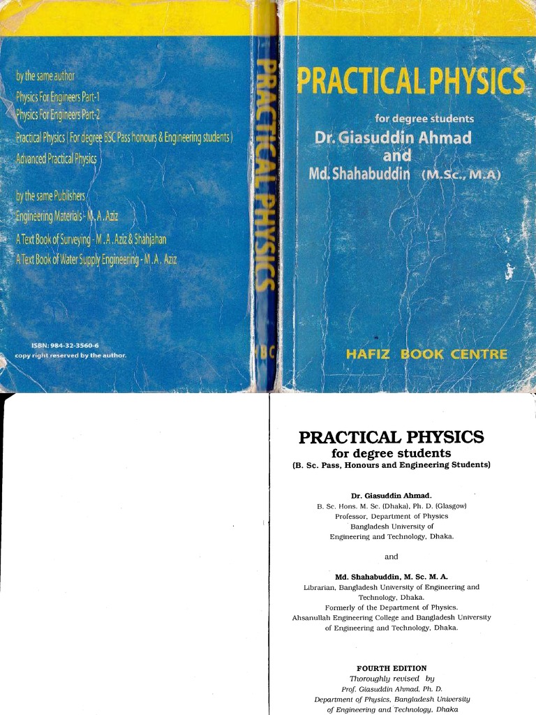 Pdfcoffee - Physics For Engineers 1 By Giasuddin Physics For Engineers 1 By  Giasuddin 1 / 2 Physics - Studocu