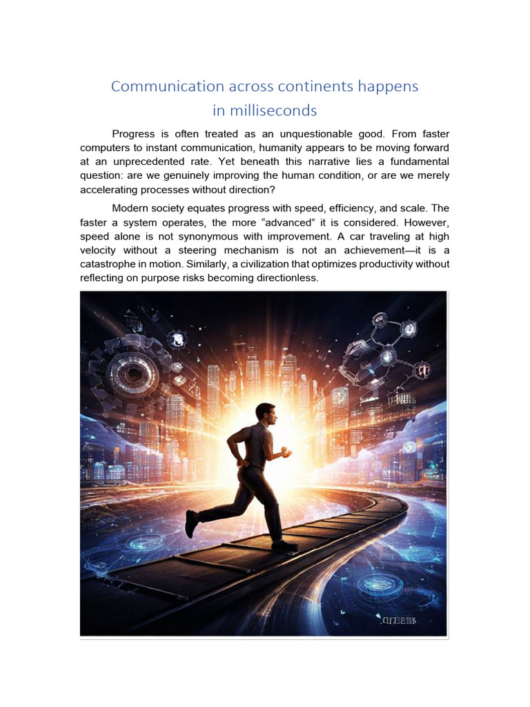Communication Across Continents Happens | PDF | Information | Knowledge