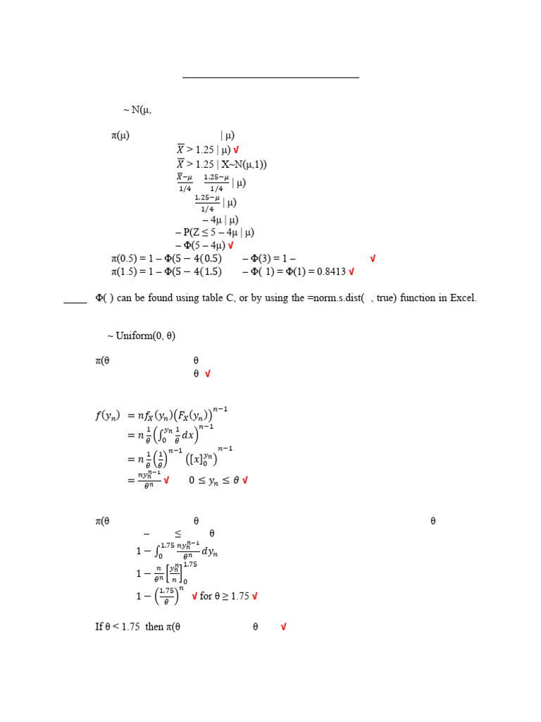 Practice Questions 1 Memo | PDF | Statistical Theory | Mathematical ...