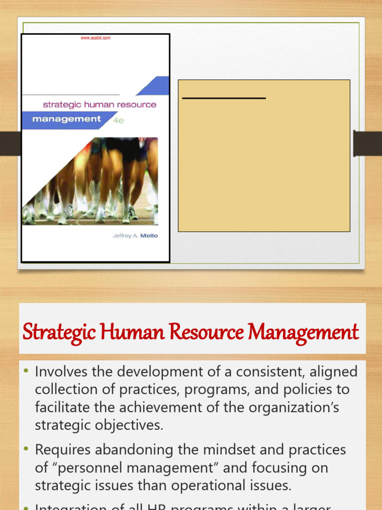 The Evolving Strategic Role of Human Resource Management | PDF | Human ...