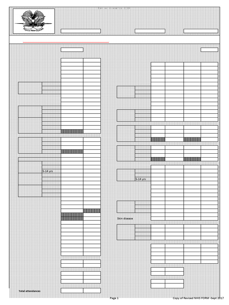 Revised NHIS FORM - Sept 2017 | PDF | Health Sciences | Medical Specialties