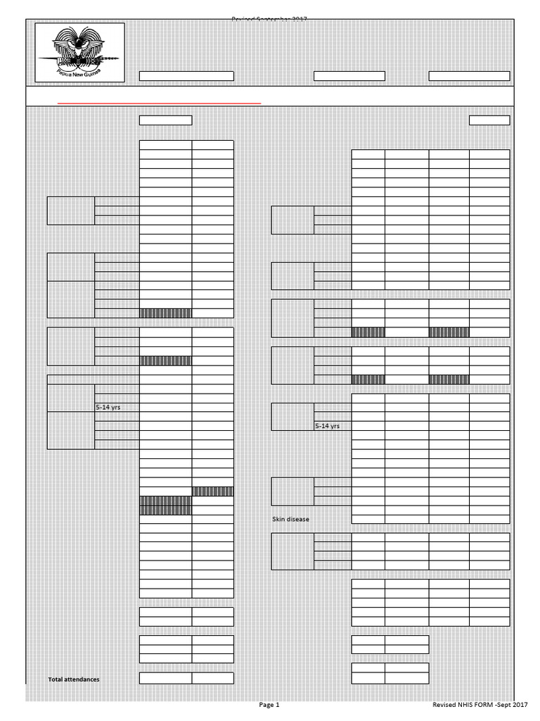 Revised Nhis Form - Sept 2017 | PDF | Medical Specialties | Health Sciences