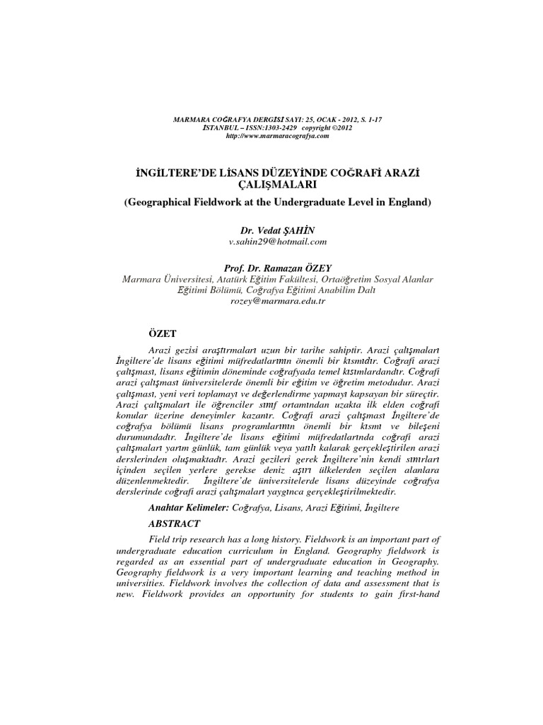 Ingi Ltere de Li Sans Duzeyi Nde Cografi | PDF