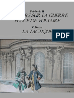 Frédéric II de Prusse, Discours Sur La Guerre et Eloge de Voltaire. Voltaire, La Tactique