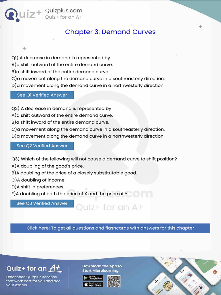 A Decrease in Demand Is Represented by | PDF | Economies | Economics