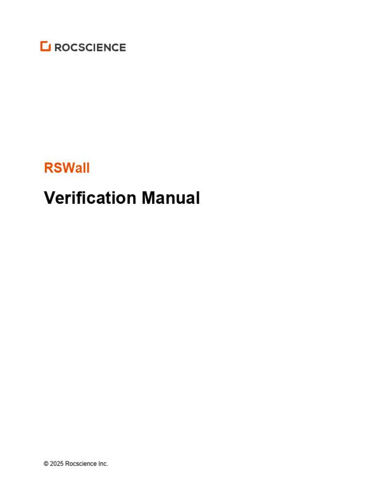 RSWall Sample Calculation RSWall-Verification-Manual | PDF | Friction ...