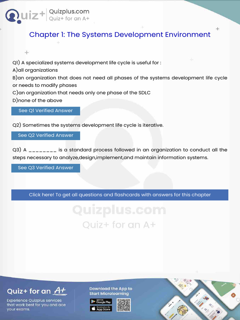 A Specialized Systems Development Life Cycle Is Useful For | PDF ...