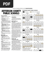 Jefferson County Public School Calendar 2013 | PDF | Child Care |  Relationships