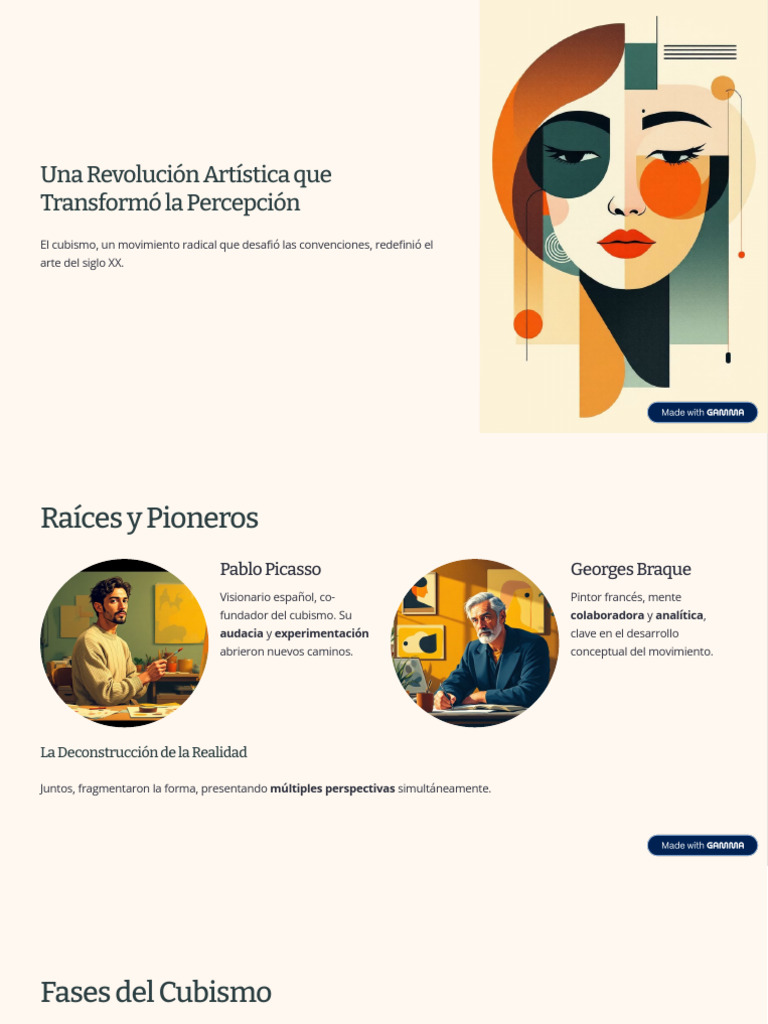 Una Revolucion Artistica Que Transformo La Percepcion | PDF | Cubismo ...