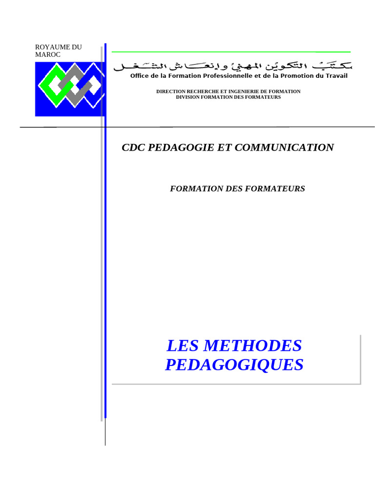 Module 4 Les Methodes Pedagogiques | PDF | Pédagogie | Apprentissage