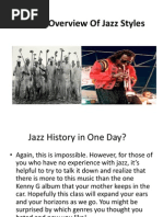 A Brief Overview of Jazz Styles