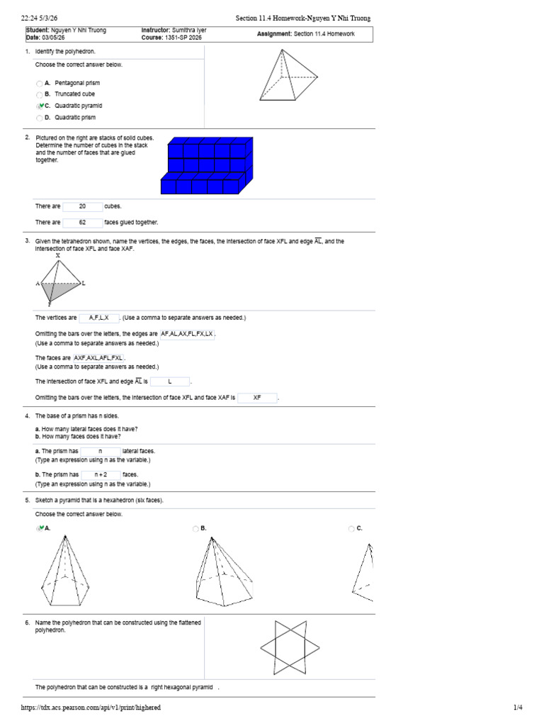 Math1351-11 4 | PDF | Rectangle | Geometry