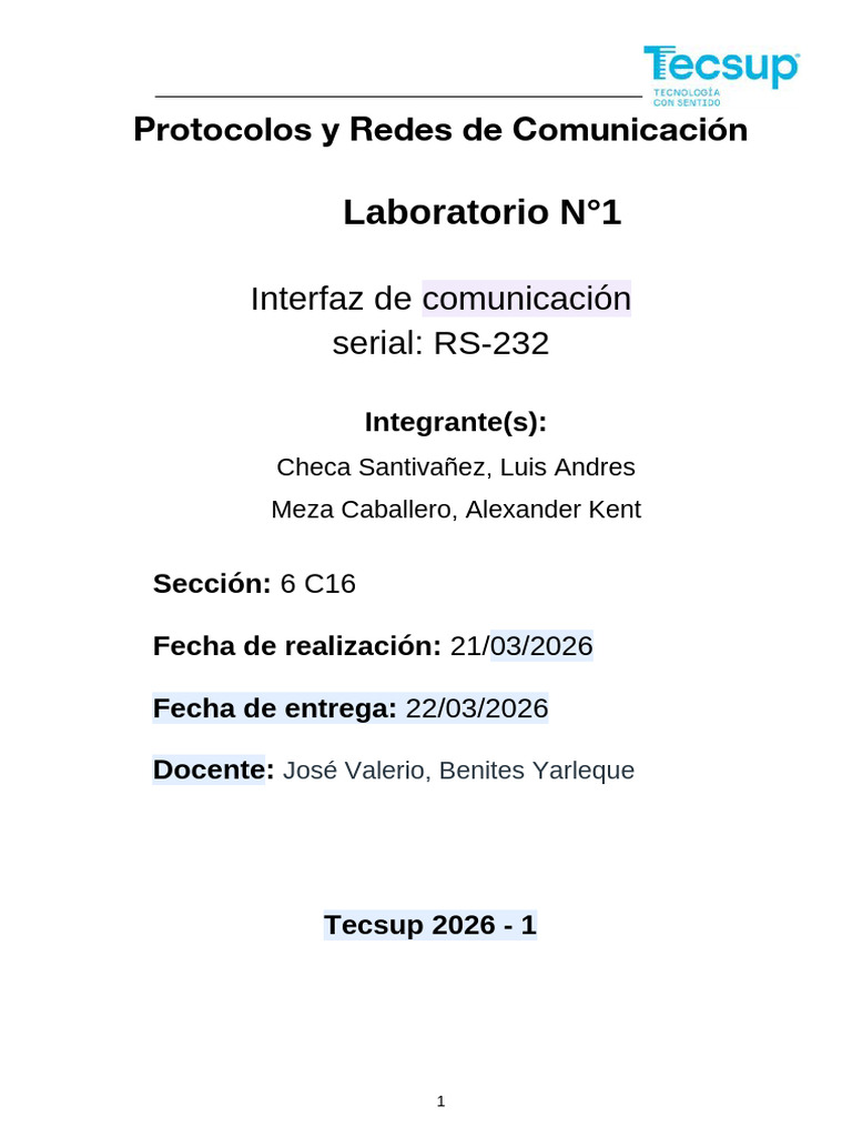 Lab01 - Protocolos y Redes de Comunicacion | PDF | Controlador lógico ...