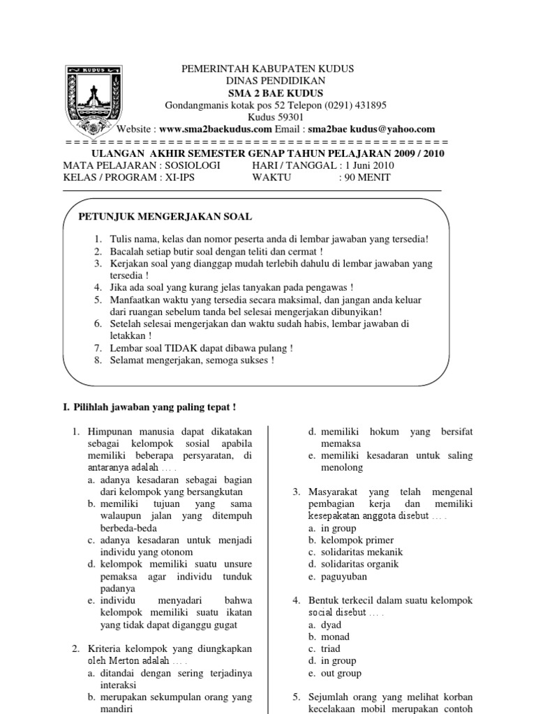 Contoh In Group Dan Out Group Sosiologi - Barisan Contoh
