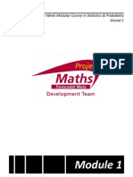 5 Week Modular Course in Statistics & Probability Strand 1