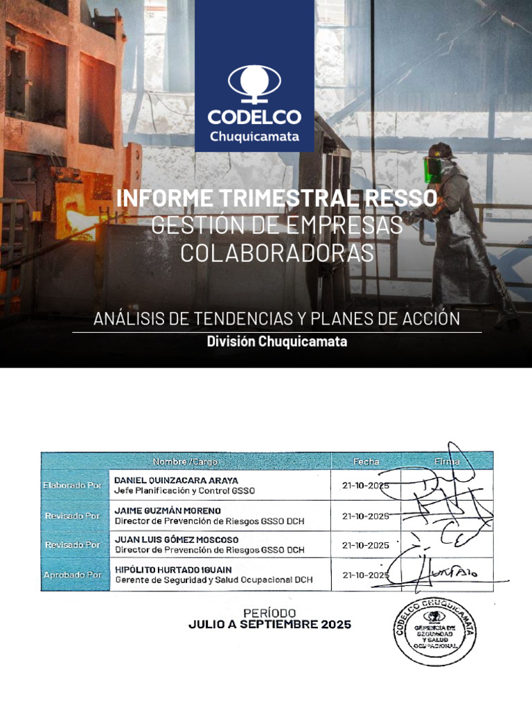 3er Informe Trimestral Resso-2025-Rev01 | PDF | Auditoría | Seguridad y ...