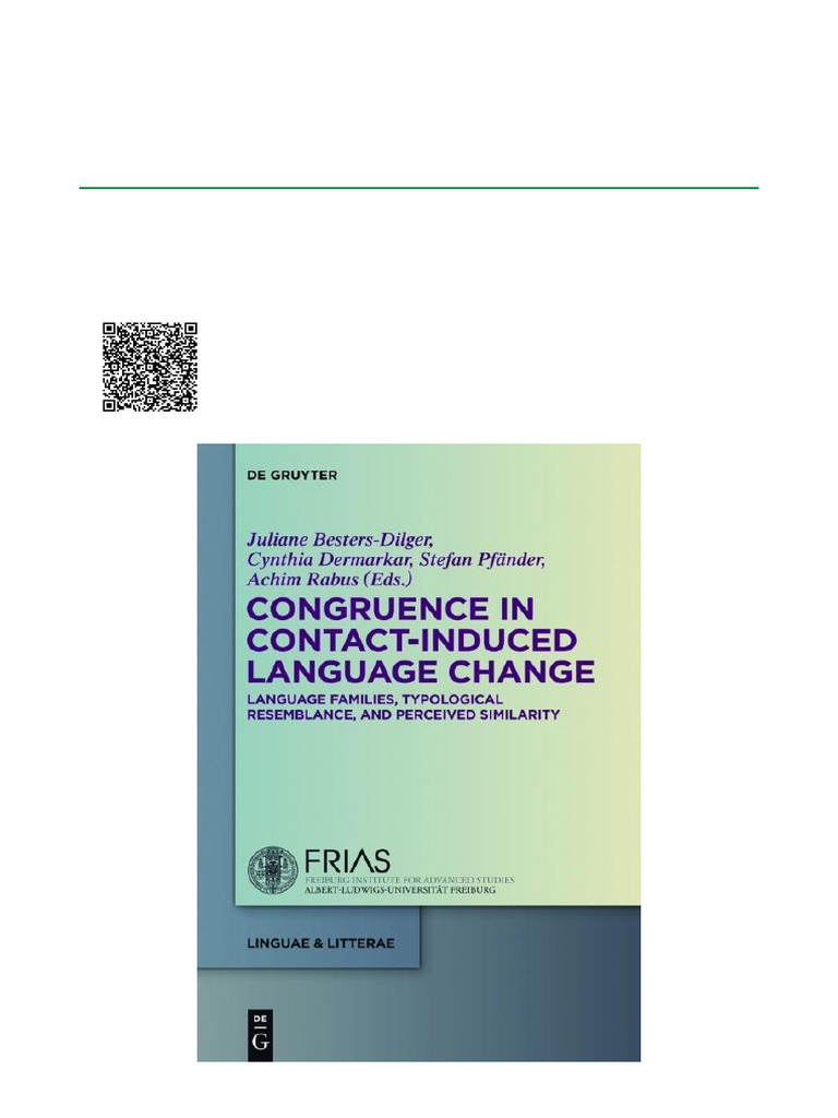 Congruence in Contact-Induced Language Change: Language Families ...