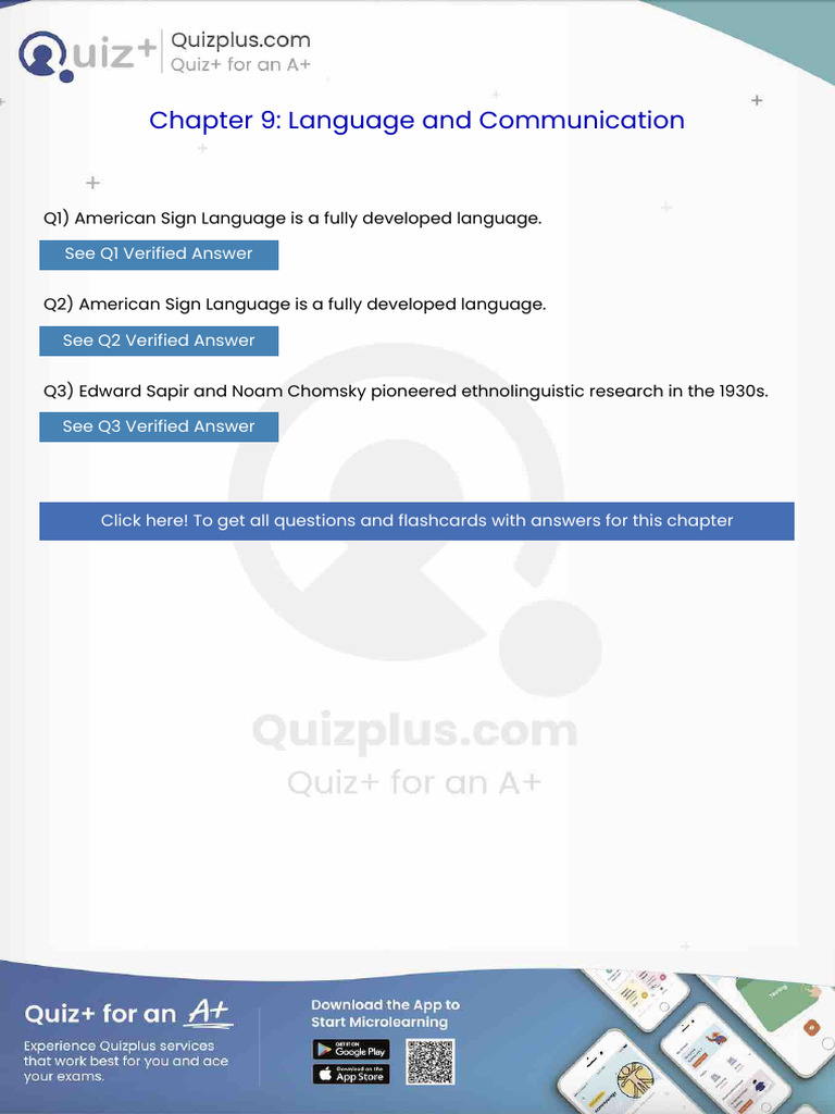 American Sign Language Is A Fully Developed Language | PDF