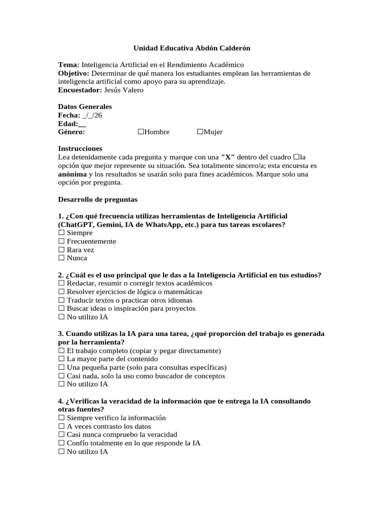 Encu | PDF | Inteligencia artificial | Inteligencia (IA) y semántica