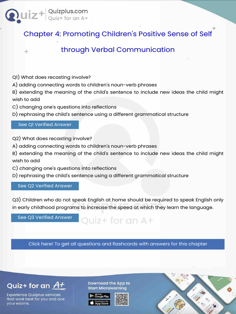 What Does Recasting Involve | PDF | Nonverbal Communication ...