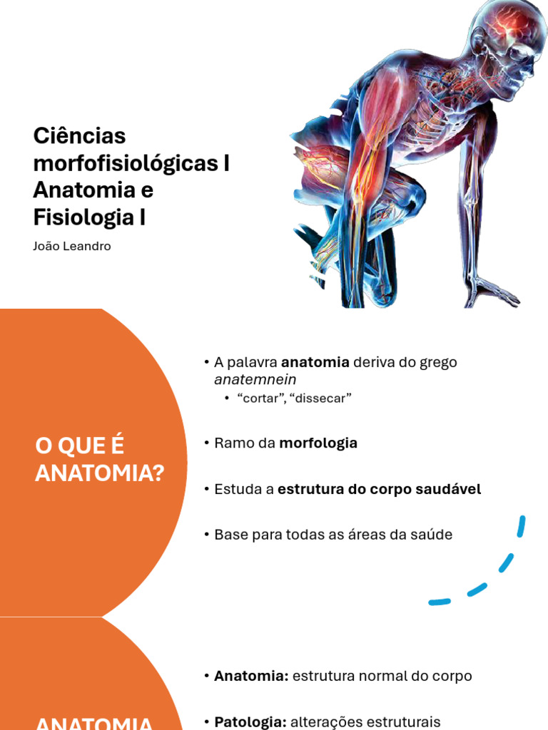 01 - Introdução A Ciências Morfofisiológicas I Anatomia e Fisiologia I ...