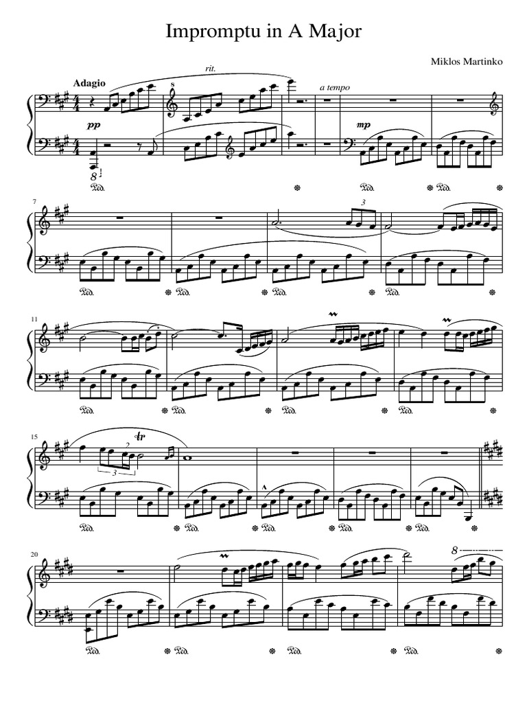 Impromptu in A Major | PDF | Musical Forms | Music Education