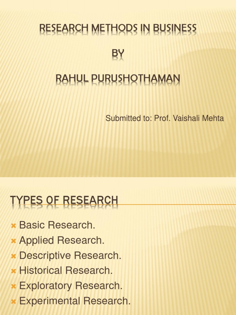 Research Methods by Rahul Purushothaman | PDF | Inquiry