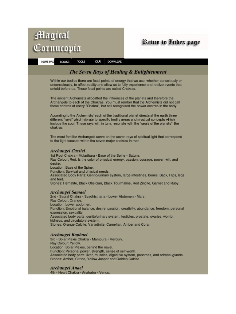 The Seven Rays of Healing | PDF | Chakra | Animal Anatomy