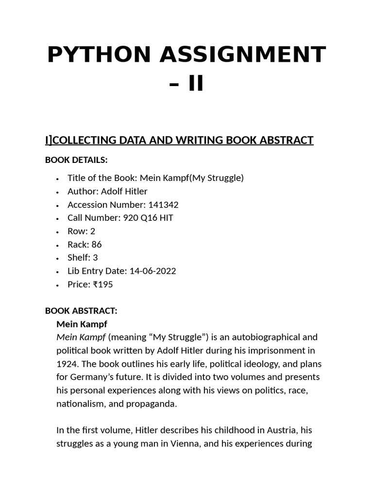 Python Assignment | PDF | Method (Computer Programming) | Inheritance ...